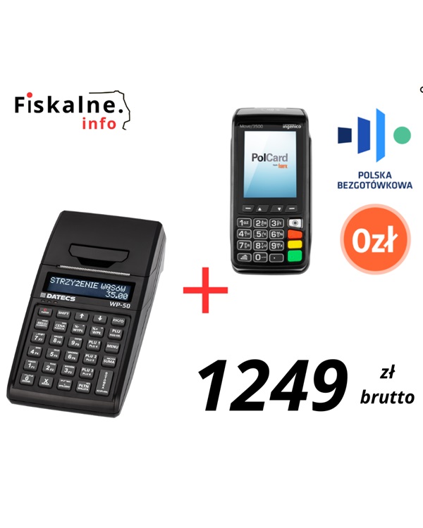 datecs wp 50 + terminal płatniczy zestaw datecs wp 50 + terminal płatniczy zestaw